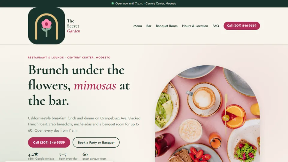 The Secret Garden homepage